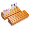 Exqline Wood Playing Card Holders Set of 2 