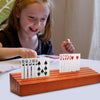 wooden playing card holder - children