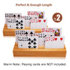 Exqline Wood Playing Card Holders Set of 2 