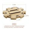 Solid Wooden Hub Centerpiece for Mexican Train Dominoes - Felted Bottom and User-Friendly Design
