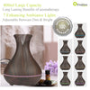 400ml Essential Oil Diffuser Large Room, Classical Elegant Vase Shape with Wood Grain